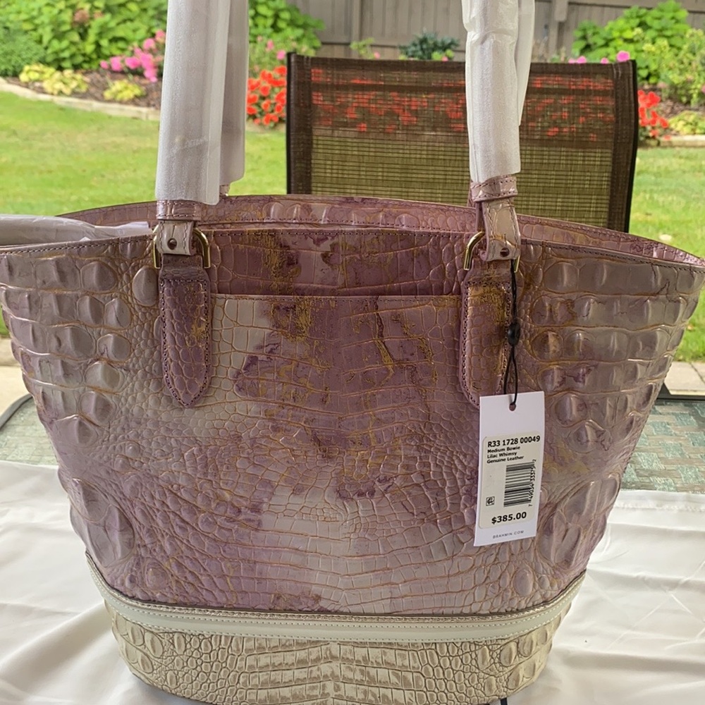 Brahmin Bowie Medium Lilac Whimsy